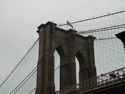 Brooklyn Bridge<br>Location: <a href="https://www.google.com/maps/search/?api=1&query=40.7029,-73.9943" target="_new">Brooklyn City Tour, Old Fulton St</a>